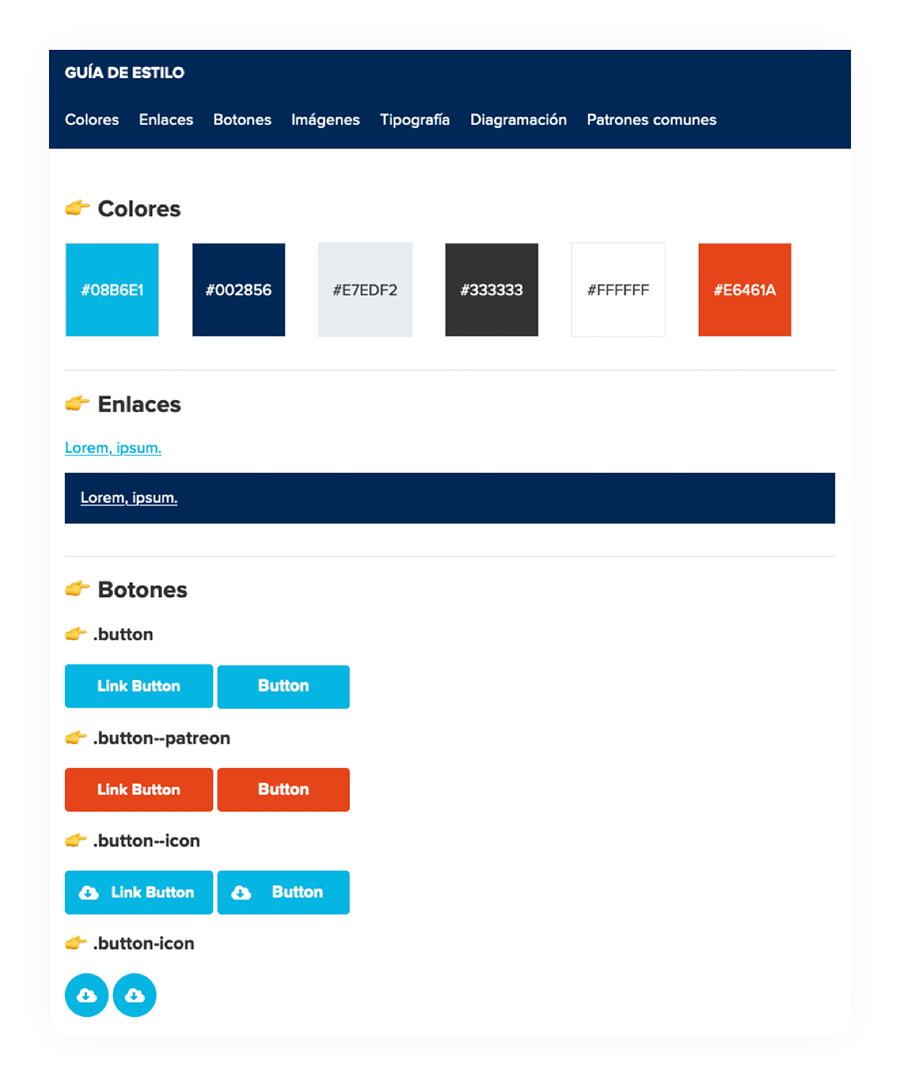 Pantallazo de validador en el navegador